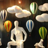 Fiberglass Hot Air Balloon Prop Decorates Front Window Dm Display