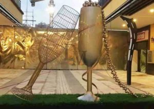 giant champagne glass prop