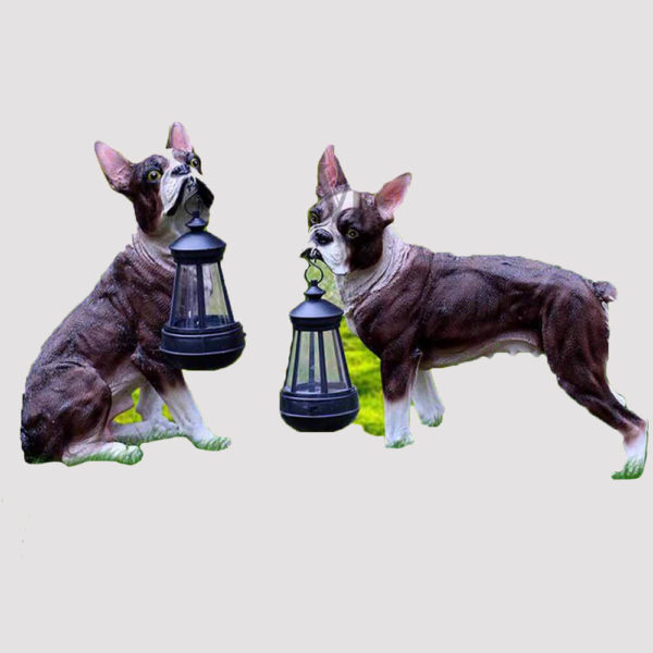 dog resin statues
