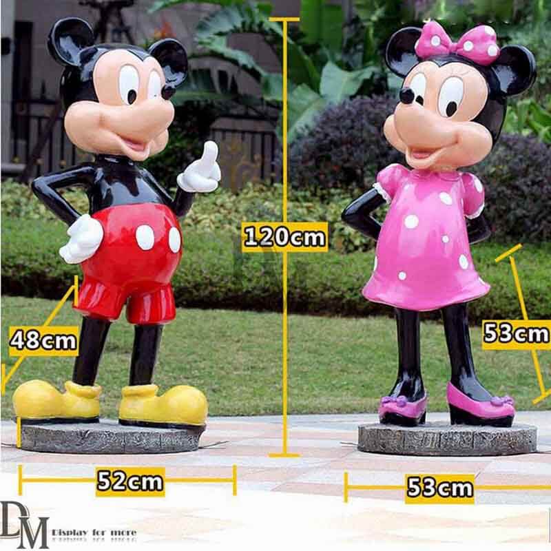 Minnie Mickey Mouse Figurines Statue Display Dm