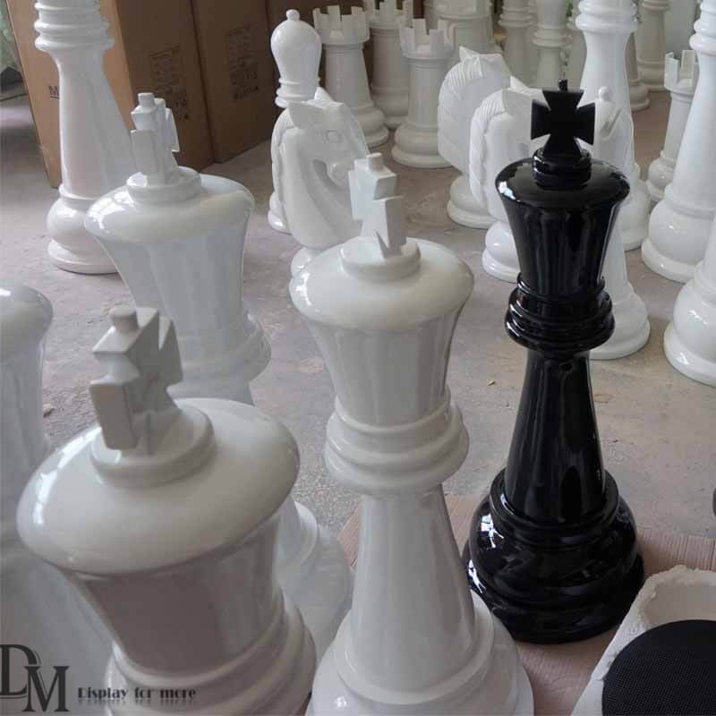 Giant Chess Set, 72 Inches Tall, Fiberglass