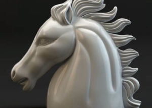 Horse Head Statue