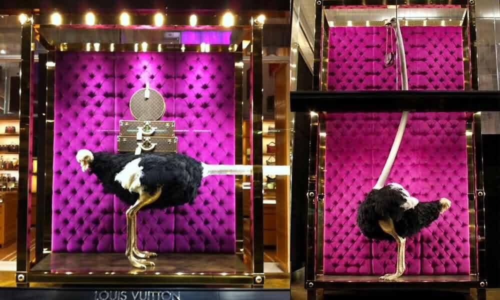 Louis Vuitton Ornaments Spider Web Window Display - Best Window Displays