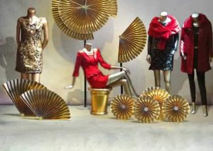 Paper window display