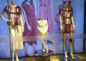 Metal window display