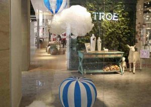 Cloud Window Display