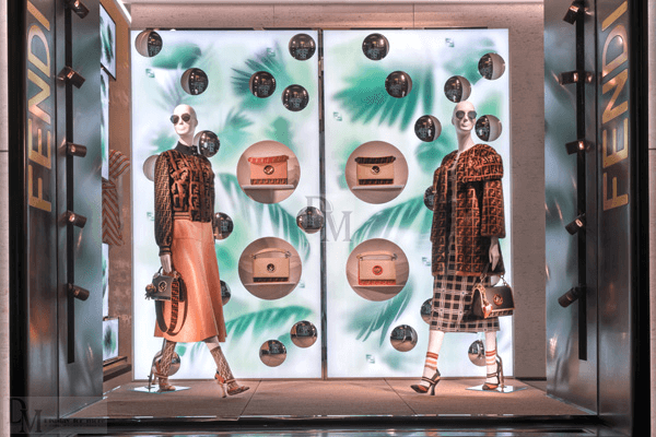 Louis Vuitton's hot air balloon window display theme at the New