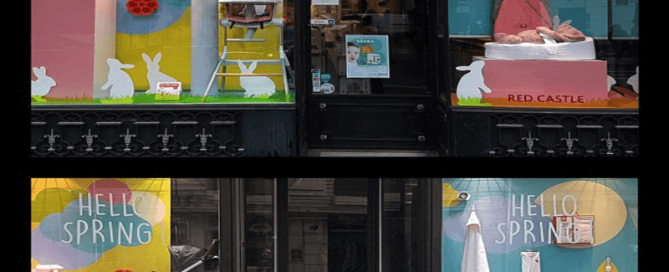 Easter shop window displays