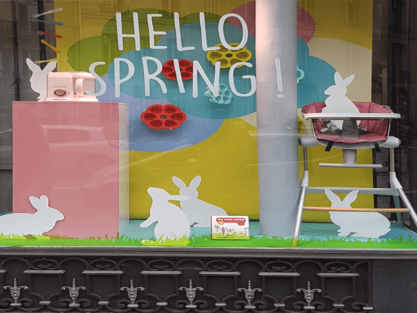 Easter Shop Window Displays for Baby Shop | DM Window Display