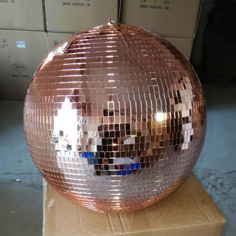 Rose Gold Pink Mirror Disco Balls