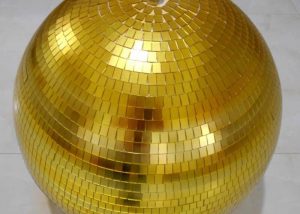 Gold disco ball