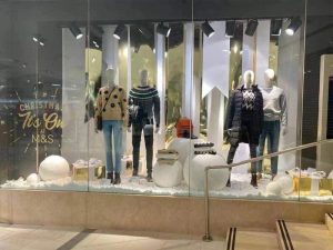 M&S Christmas Window Display